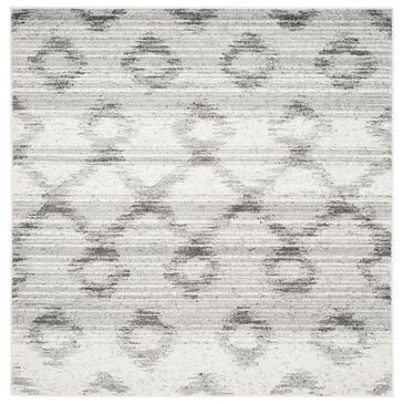 Safavieh Adirondack ADR106P-6SQ 6" x 6"  Silver/Charcoal Square Rug, , large