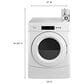 Whirlpool 6.7 Cu. Ft. Commercial Electric Front-Load Dryer in White, , large