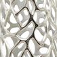 Maple and Jade 45" Cutout Coral Decorative Vase in Satin Silver, , large