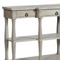 Stylecraft Lamps Inc Wilshire Breakfront Longboard Table in Distressed Light Gray, , large