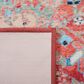 Safavieh Riviera 6"7" Square Light Blue and Red Area Rug, , large