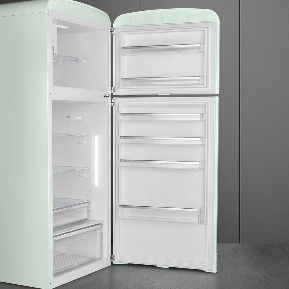 SMEG 19.28 Cu. Ft. Retro Top Freeze Refrigerator with Right Hinge in Pastel Green, , large