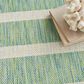 Nourison Positano POS03 Blue, Green and Ivory 8" x 10" Indoor/Outdoor Area Rug, , large