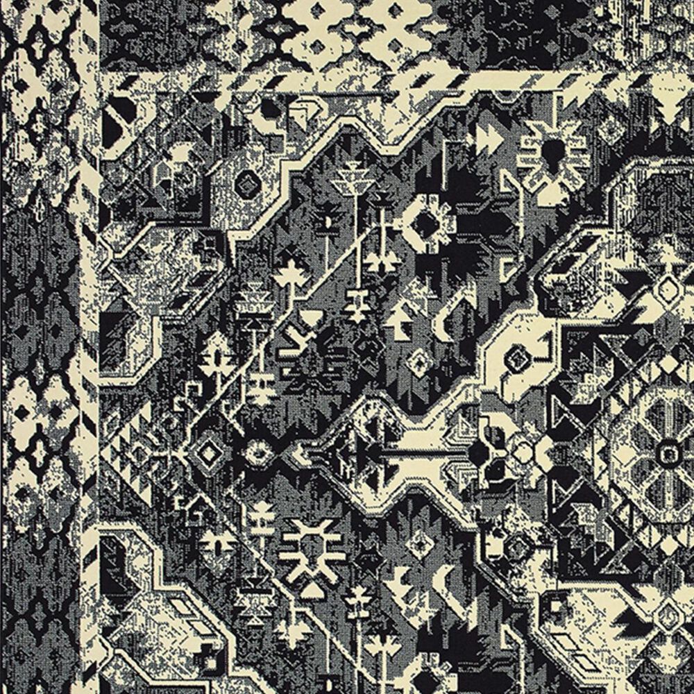 Oriental Weavers Luna 5603K 6&#39;7&quot; x 9&#39;6&quot; Black and Ivory Area Rug, , large