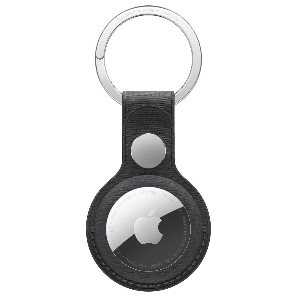 Apple AirTag FineWoven Key Ring in Black, , large