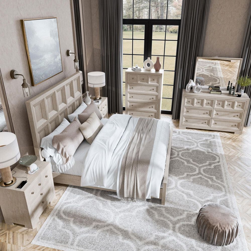 Furniture of America Hatton 6-Piece Queen Bedroom Set in Tawny, , large