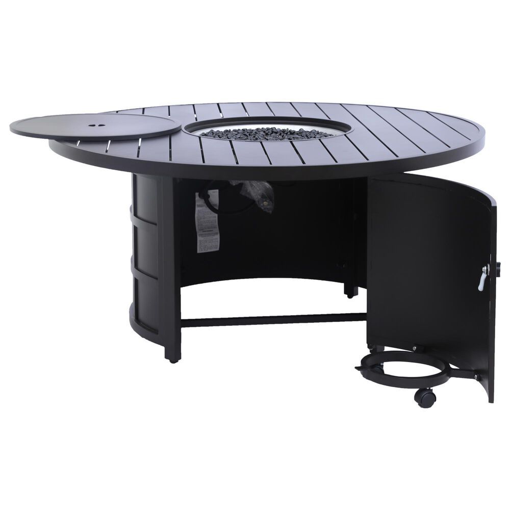 GatherCraft Presidio 5-Piece Round Firepit Chat Set in Linen Terracotta, , large