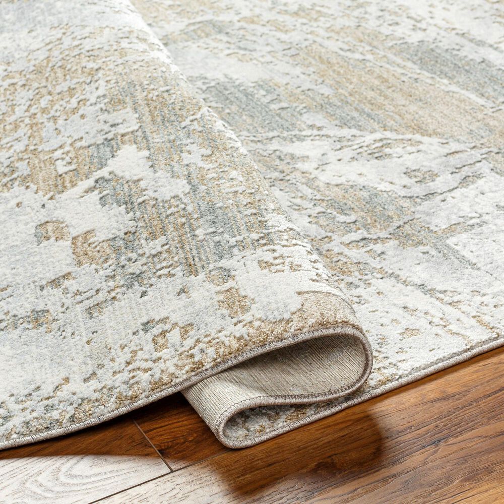 Surya Brunswick Cream, Taupe, Tan, Light Slate, Blue and Gray 10&#39; x 13&#39;11&quot; Area Rug, , large