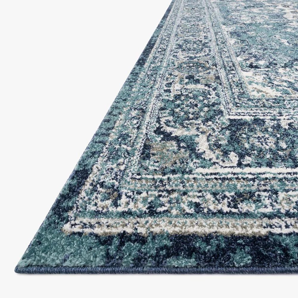 Loloi Joaquin JOA01 9'6" x 13' Ocean and Ivory Area Rug NFM