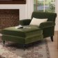 Jennifer Taylor Home Alana Chaise Lounge Chair in Olive Green Velvet, , large