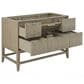 James Martin Vanities Emmeline 48" Single Vanity in Pebble Oak with 3 cm Victorian Silver Quartz Top, , large