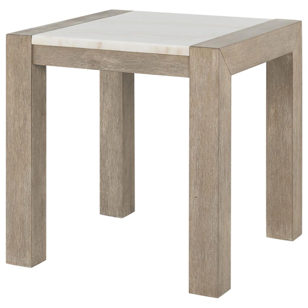 Global Furniture USA 24" Square End Table in Natural and White, , large