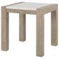Global Furniture USA 24" Square End Table in Natural and White, , large