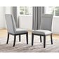 Steve Silver Yves Side Chair with Gray in Rubbed Charcoal, , large