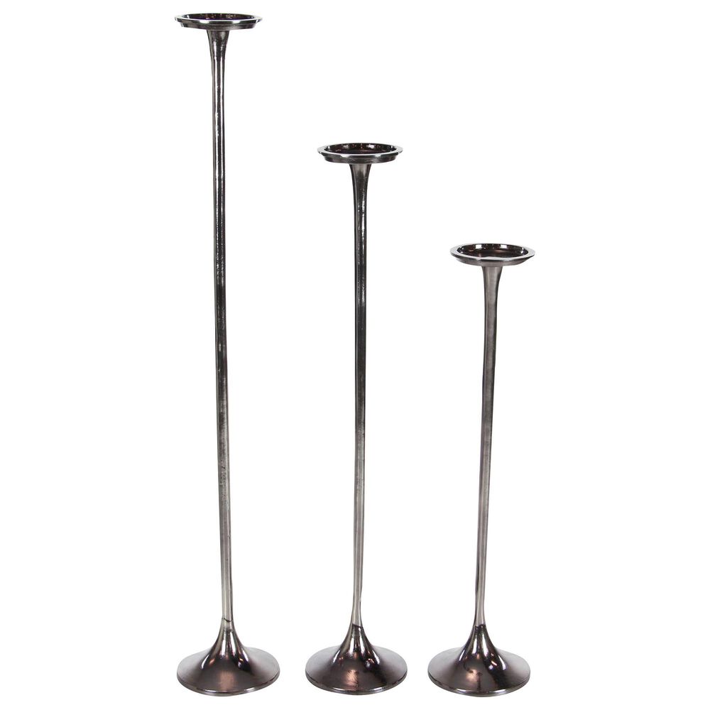Maple and Jade 40" Modern Candle Holder in Antique Bronze (Set of 3), , large