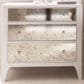 Vantage Mezzanine 3 Drawer Mirrored Nightstand in Dove Gray, , large