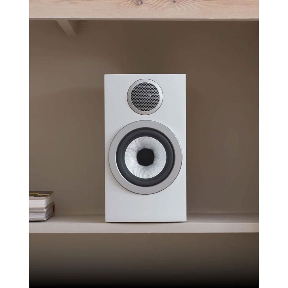 Bowers &amp; Wilkins 700 Series 707 S3 2-Way Bookshelf Loudspeaker in Satin White, , large