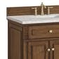 James Martin Vanities Lorelai 72"Double Vanity in Mid-Century Walnut with 3 cm Victorian Silver Quartz Top, , large