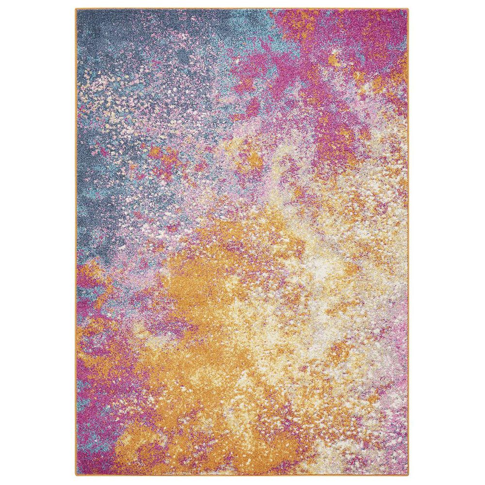 Nourison Passion PSN10 6&#39;7&quot; x 9&#39;6&quot; Sunburst Area Rug, , large