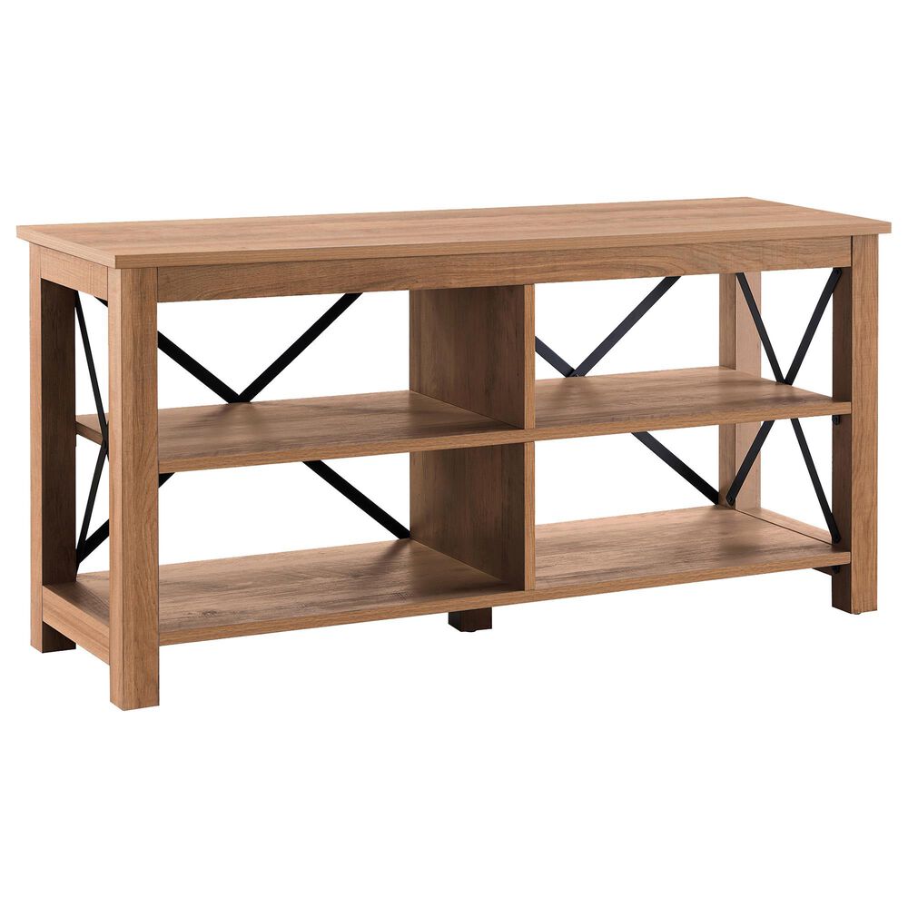 Hudson and Canal Sawyer 50" TV Stand in Golden Oak, , large