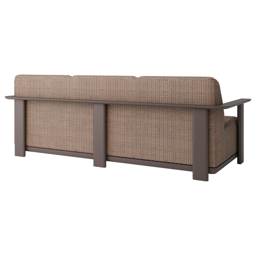 Ebel Outdoor Furniture Tahoe and Corte 5-Piece Fire Pit Conversation Set in Shell, Cocoa and Hazel, , large