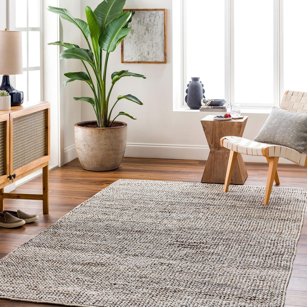 Surya Reika Off-White, Gray, Light Gray and Rust 10&#39; x 14&#39; Indoor/Outdoor Area Rug, , large