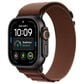 Apple Watch Ultra 4 (GPS + Cellular) 49mm Black Titanium Case with Burgundy Alpine Loop - S and 2-Year AppleCare+, , large