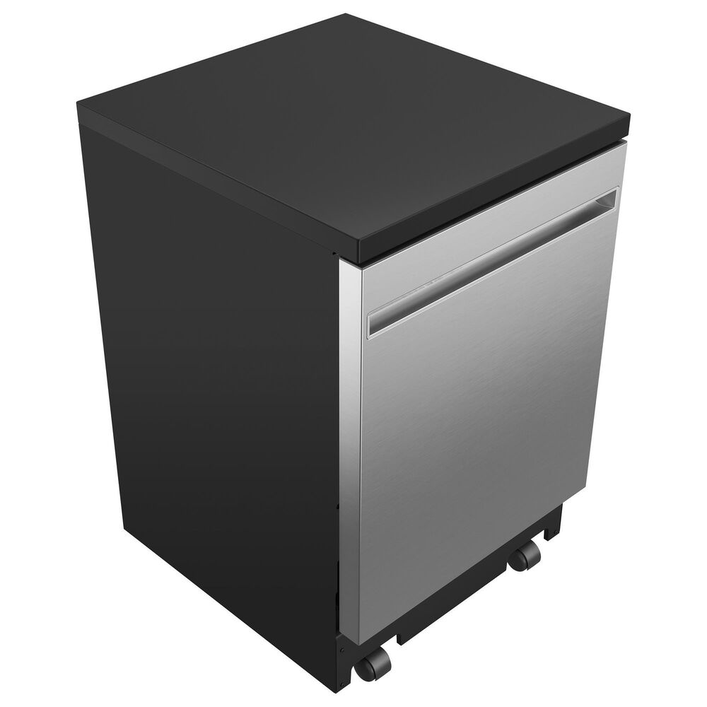 GE Appliances 24&quot; Interior Portable Dishwasher in Stainless Steel, , large