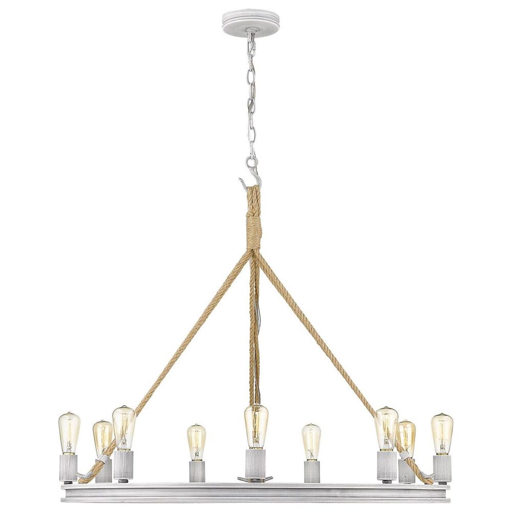 Golden Lighting Chatham 9-Light Chandelier in Silver/Gray Driftwood, , large