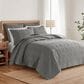 Levtex Cloud Waffle 3-Piece King Quilt Set in Grey, , large
