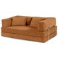 Jaxx Unsofa Stationary Loveseat in Spice Orange, , large