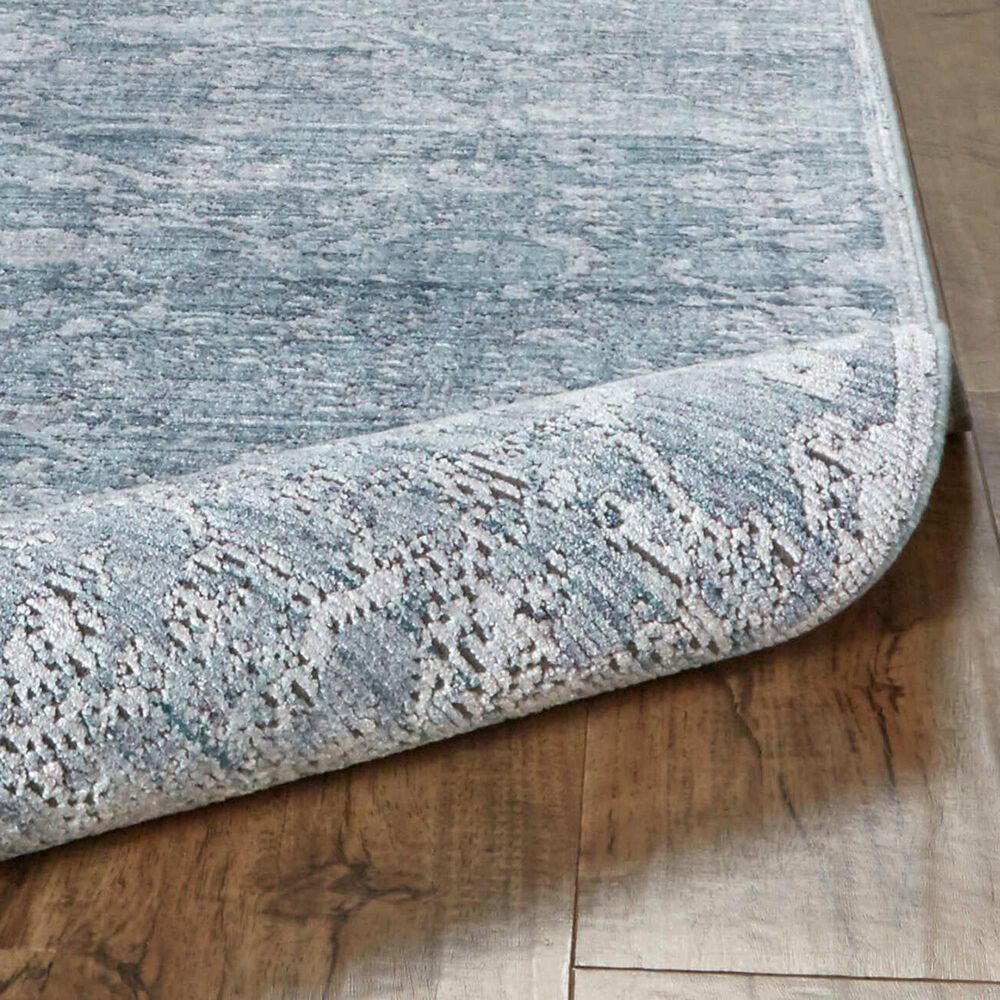 Feizy Rugs Cecily 3595F 4" x 6" Blue and Turquoise Area Rug, , large