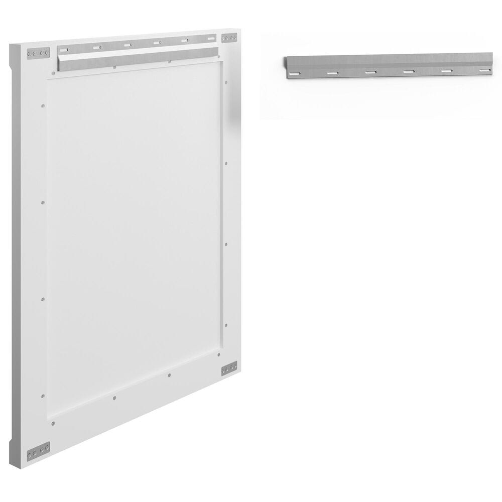 James Martin Bellshire 30" Rectangular Mirror in Bright White, , large