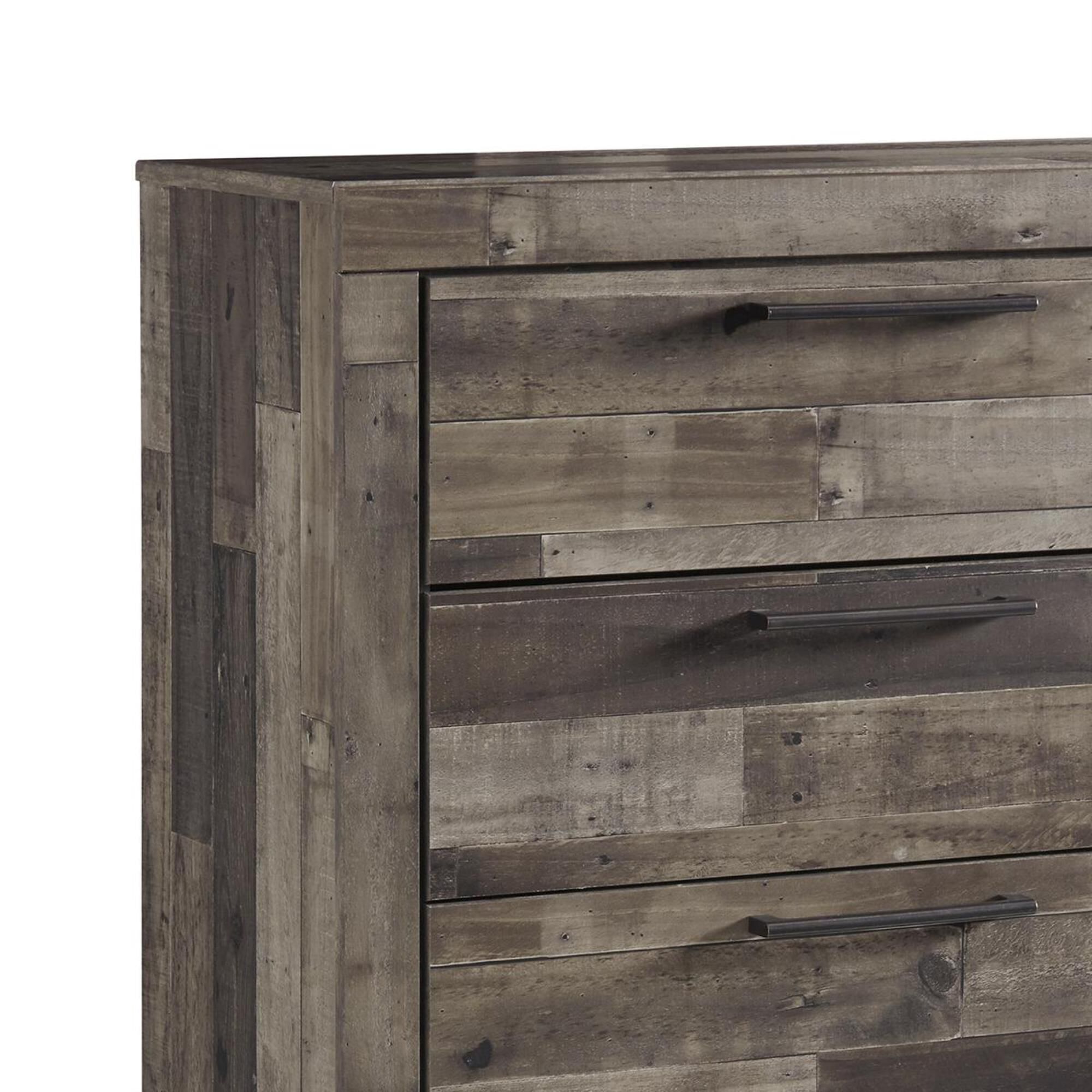 Signature Design by Ashley Derekson 5 Drawer Chest in Walnut and