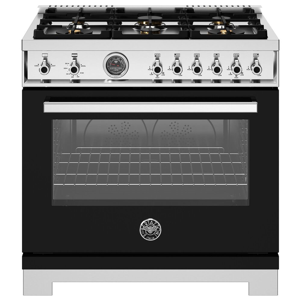 Bertazzoni Professional 5.9 Cu. Ft. Freestanding All Gas Range in Nero, , large
