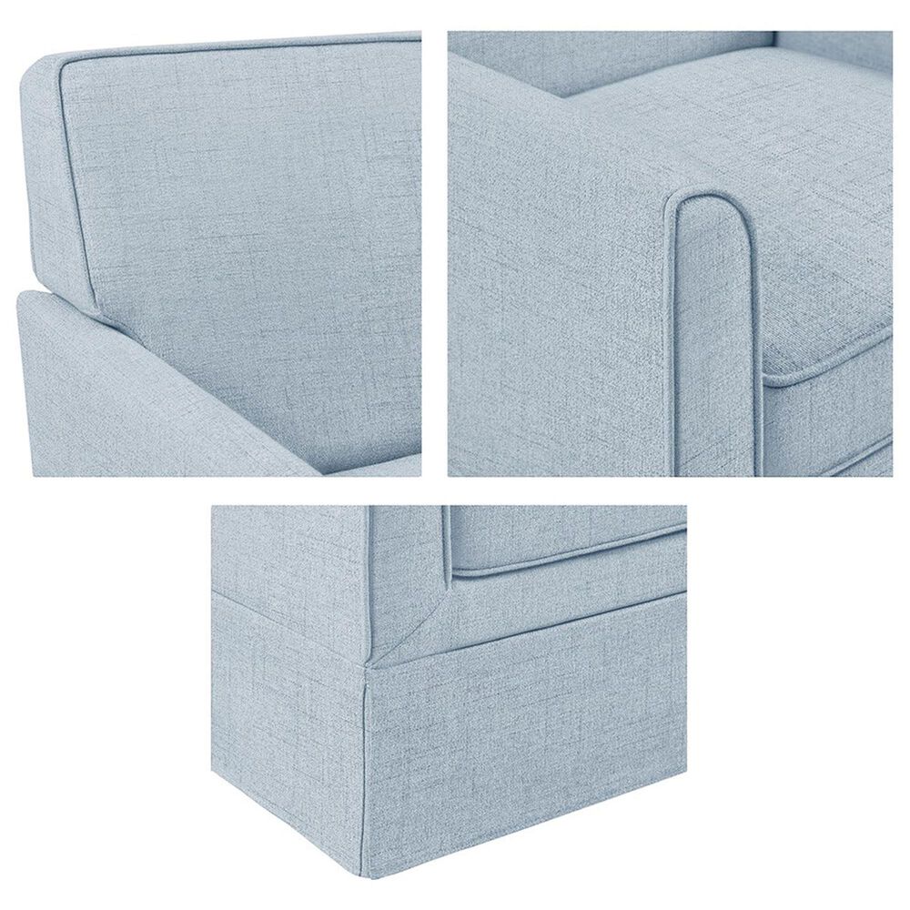Hearth and Haven Paula Slipcover Accent Armchair in Light Blue, , large