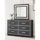 Ashley Zuraleus 6-Drawer Dresser Only in Matte Black and Chrome, , large