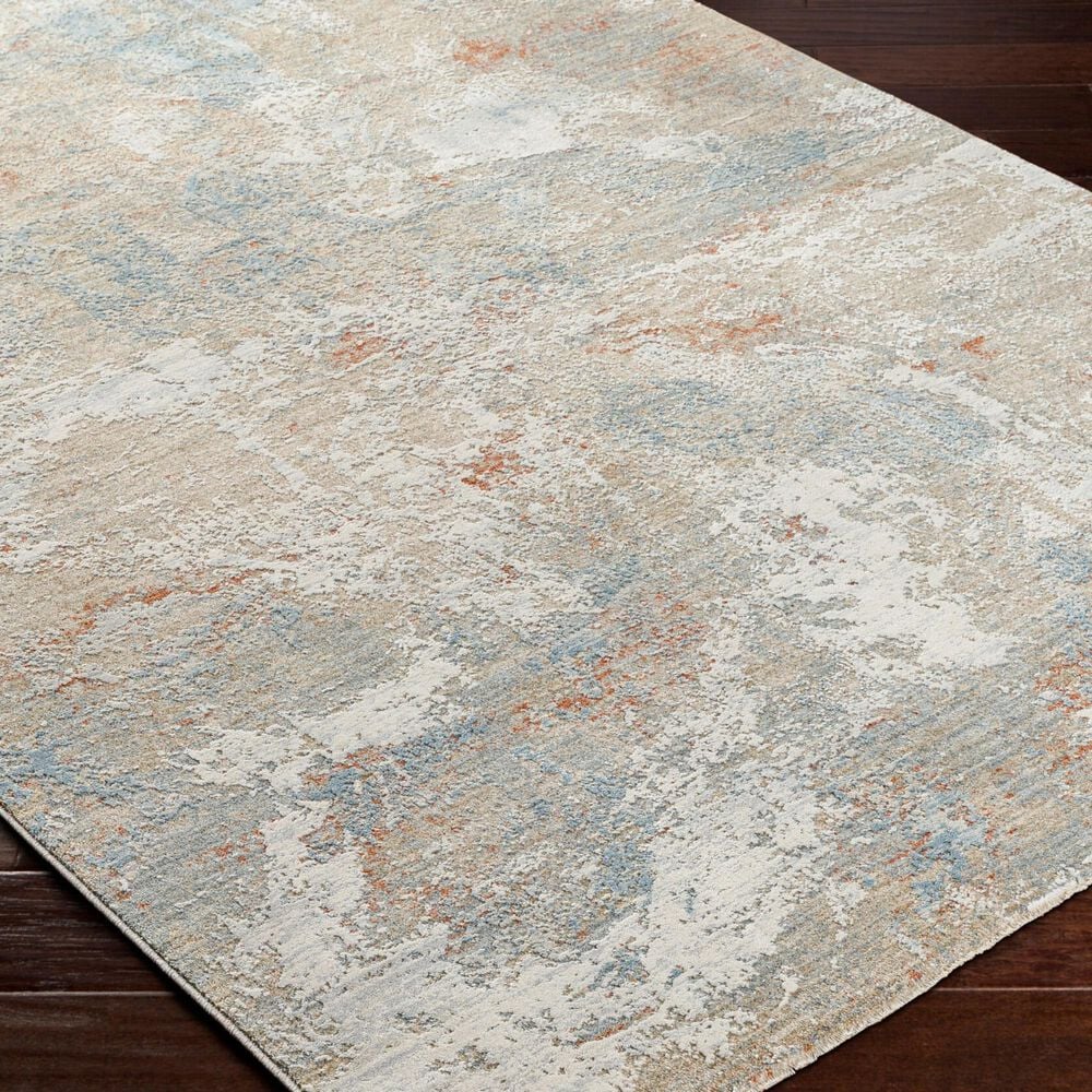 Surya Brunswick Taupe, Gray, Cream, Blue, Light Slate and Seafoam 5&#39; x 7&#39;5&quot; Area Rug, , large