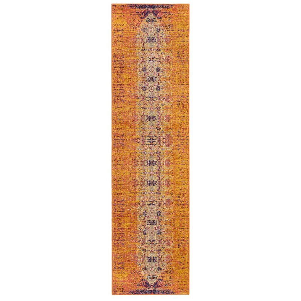 Safavieh Monaco MNC209H-214 2&#39;2&quot; x 14&#39; Orange/Multi Runner, , large