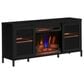 Classic Flame 56" TV Stand with Electric Fireplace in Black, , large