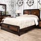 Furniture of America Nichols Full Panel Bed in Acacia/Walnut, , large