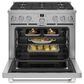Cafe 5.75 Cu. Ft. Freestanding Dual Fuel Range in Stainless Steel and Brushed Stainless, , large