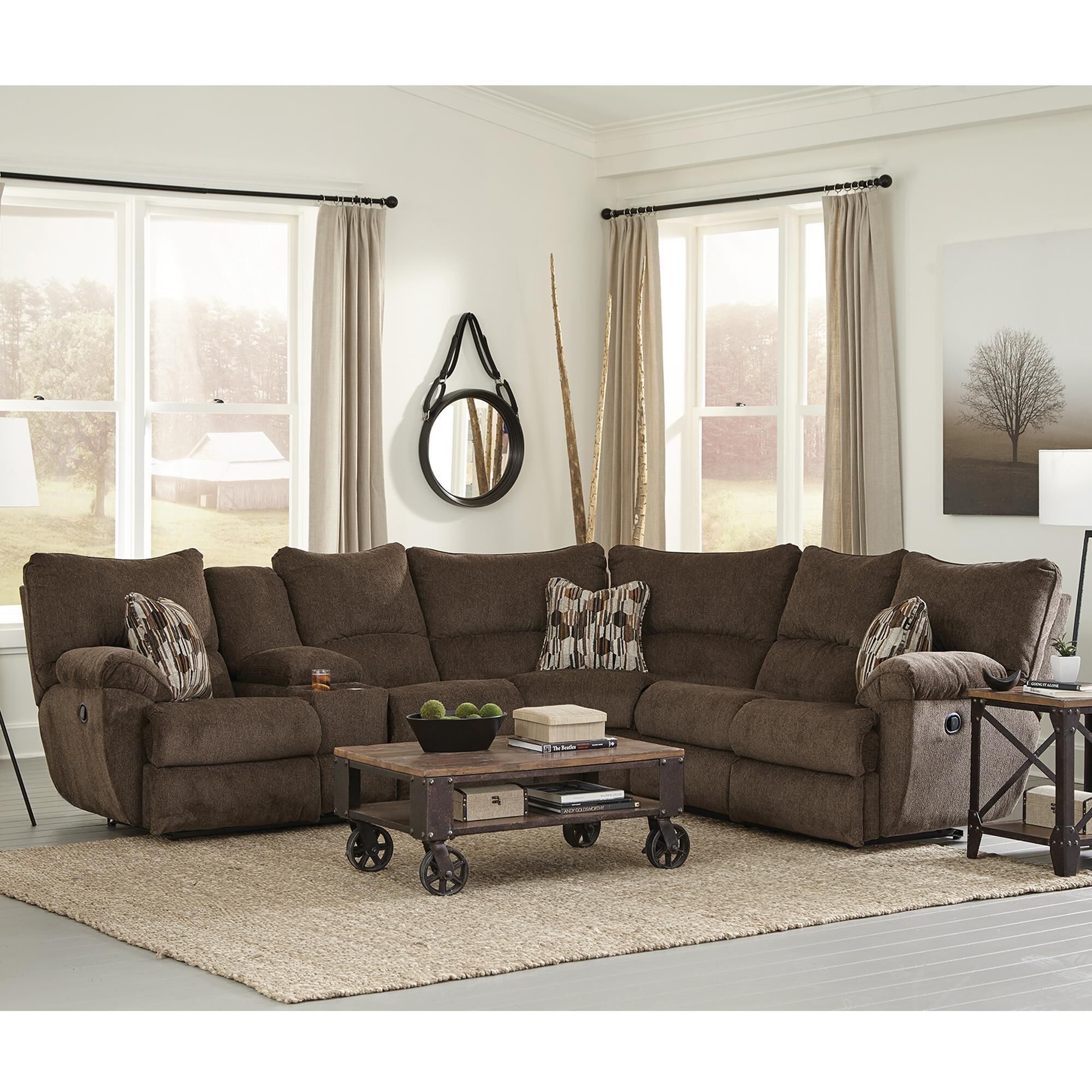 Catnapper sectional outlet recliner