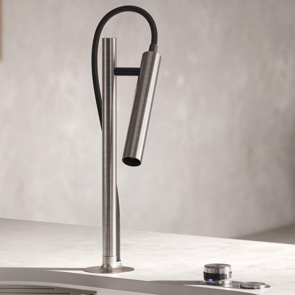 Blanco Luneoo Pull Down Kitchen Sink Faucet in Stainless Steel, , large