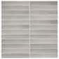 Dal-Tile Artefino Vintage Smokey Gray 1" x 6" Pencil Fluted on 11" x 12" Porcelain Mosaic Sheet, , large