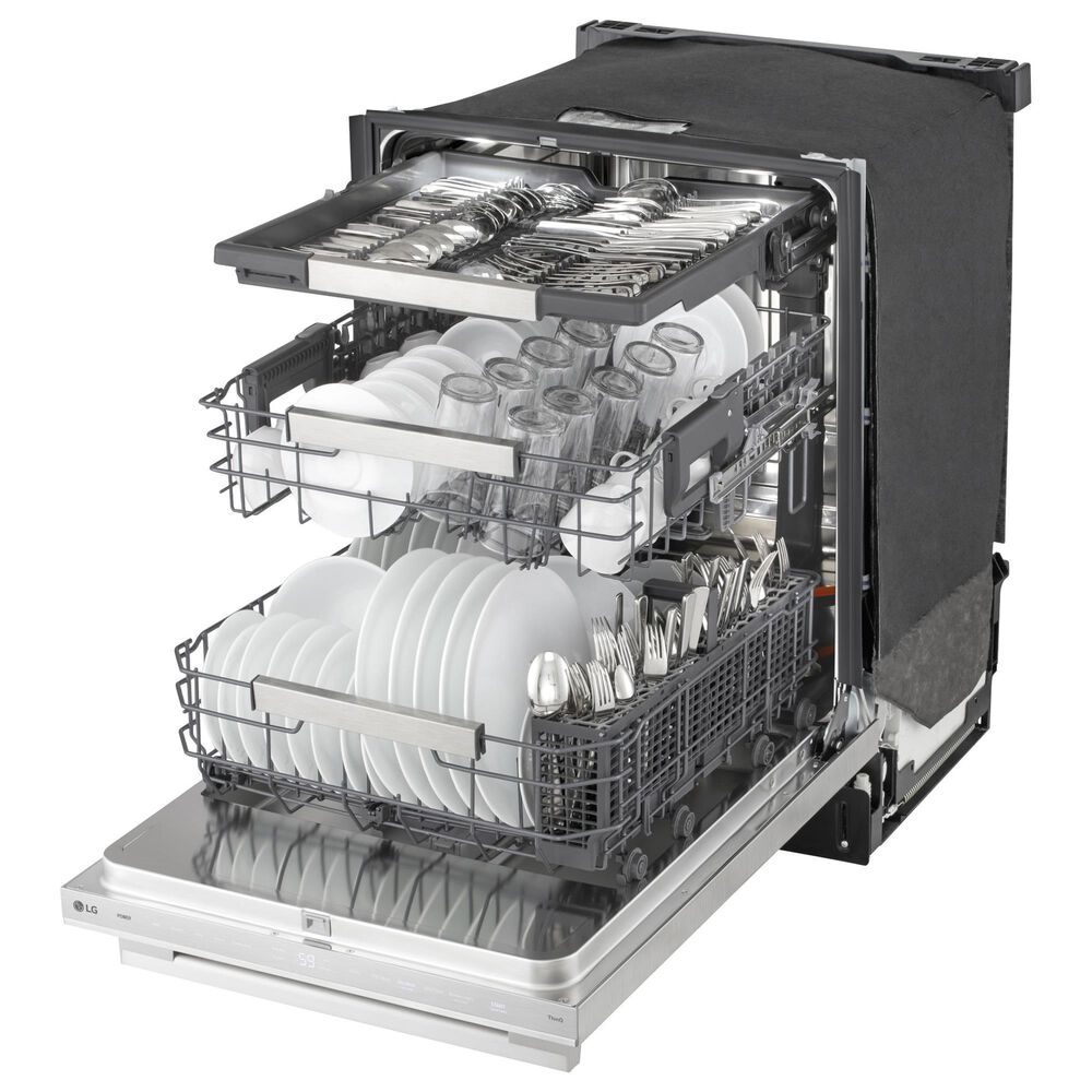 LG 24" Built-In Bar Handle Dishwasher with 3rd Rack in PrintProof Stainless Steel, , large