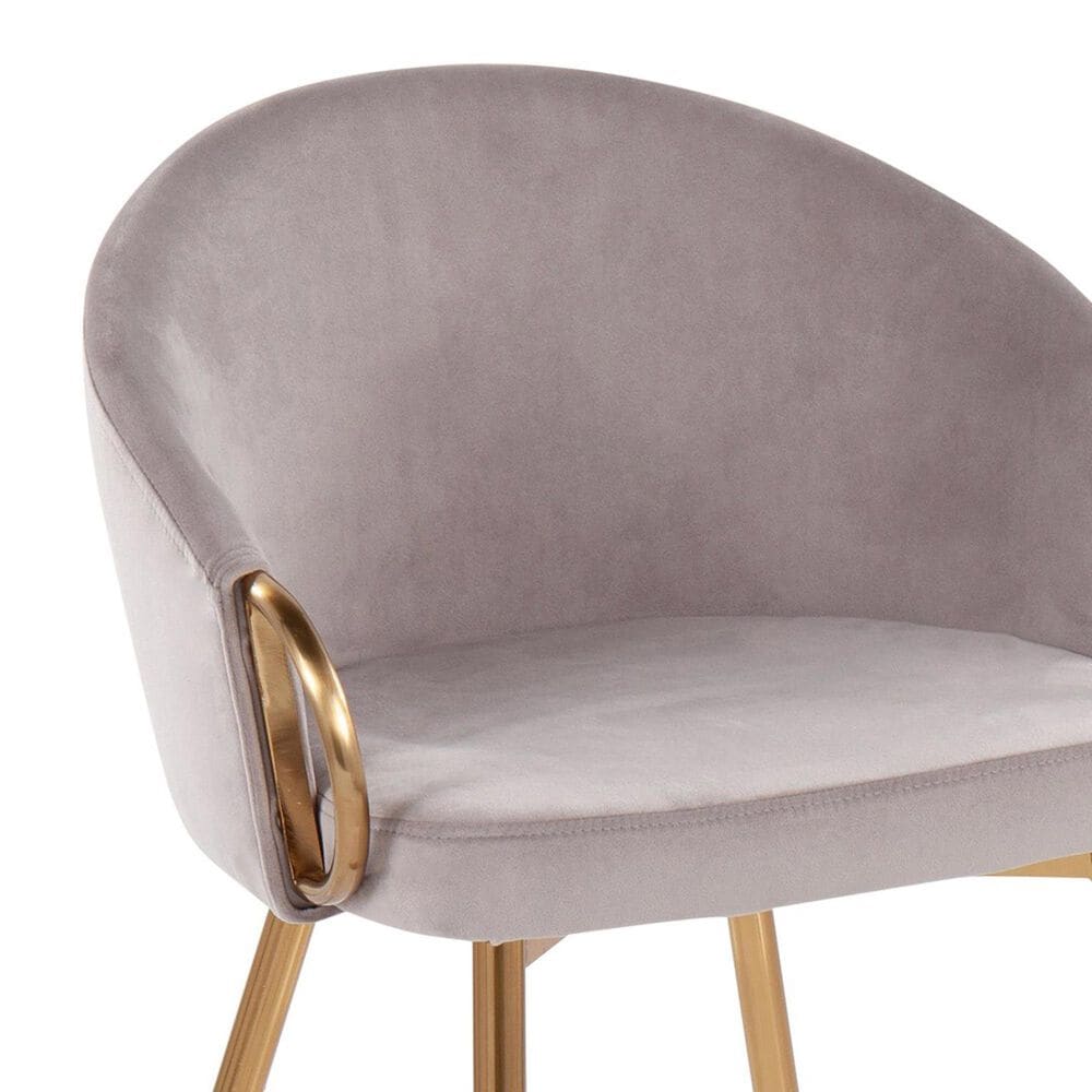 LumiSource Claire Accent Chair in Silver, , large