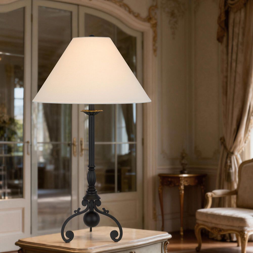 Cal Lighting Ironcrest Table Lamp in Iron Black, , large