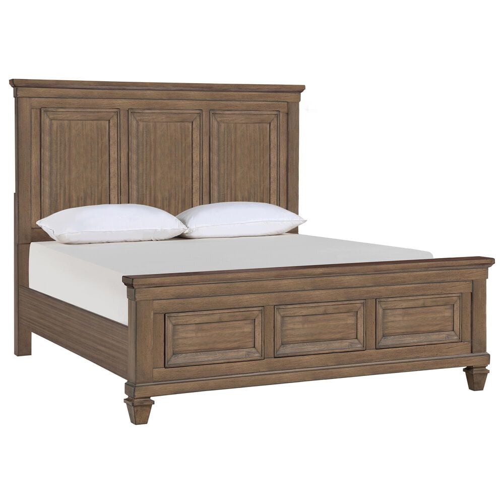 New Heritage Design Mariana 5-Piece Queen Panel Bedroom Set in Vintage Mocha, , large