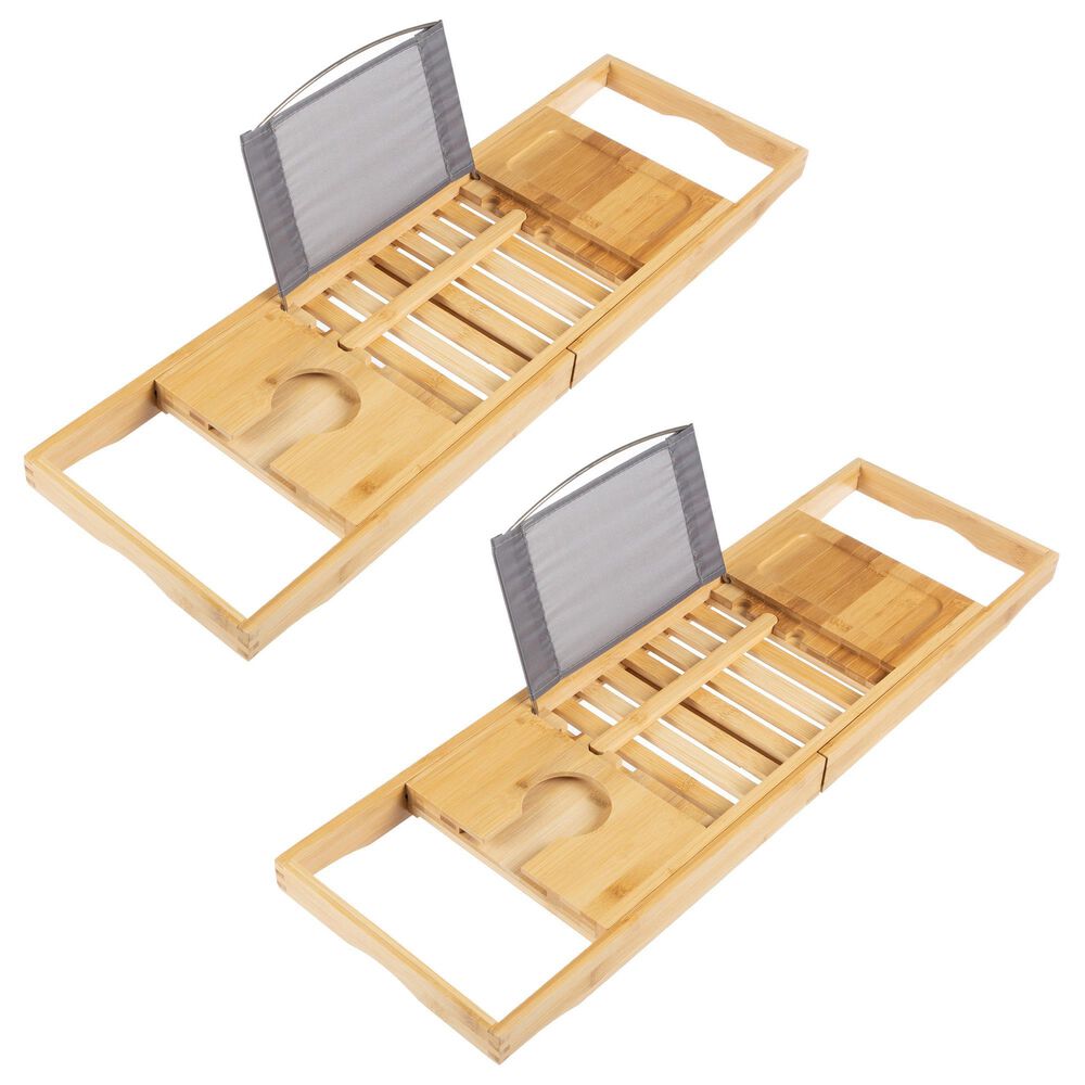 Timberlake Bathtub Tray in Natural (Set of 2), , large